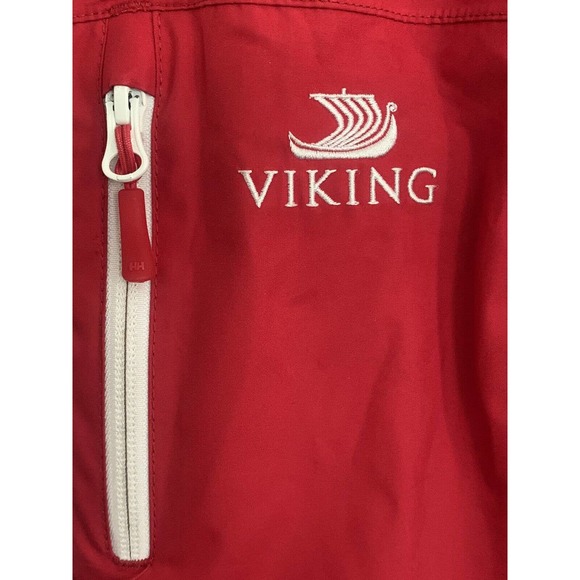 Helly Hansen Jacket Women Sz Small Red HELLY TECH® Ski Winter Coat Viking Logo - Picture 4 of 16